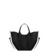 Cyme Mini - Noir Grainé Coutures Écrues